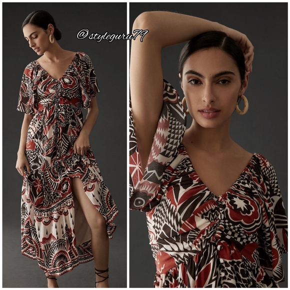 Anthropologie Dresses Nwt Anthropologie Tiered Maxi Dress Poshmark